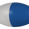 A Pentair R181086 No. 590 Rope Float, 5 in. x 9 in., Blue/White on a white background.